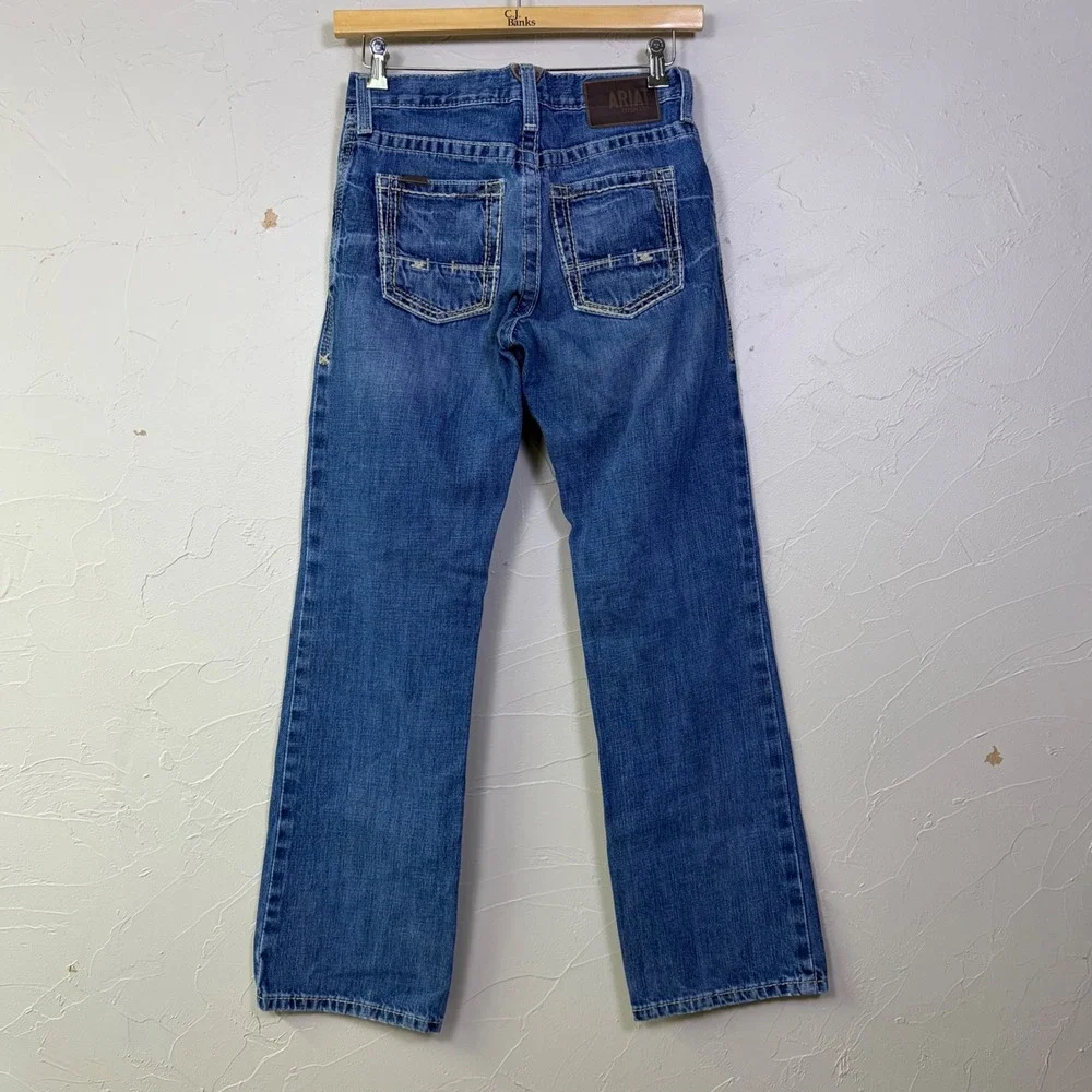Ariat M4 Relaxed Boot Cut Jeans Mens 29x34 Blue Denim Western Cowboy Workwear